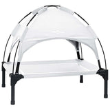 Vidaxl hondenbed zilvergrijs 63 x 49,5 x 60 cm staal
