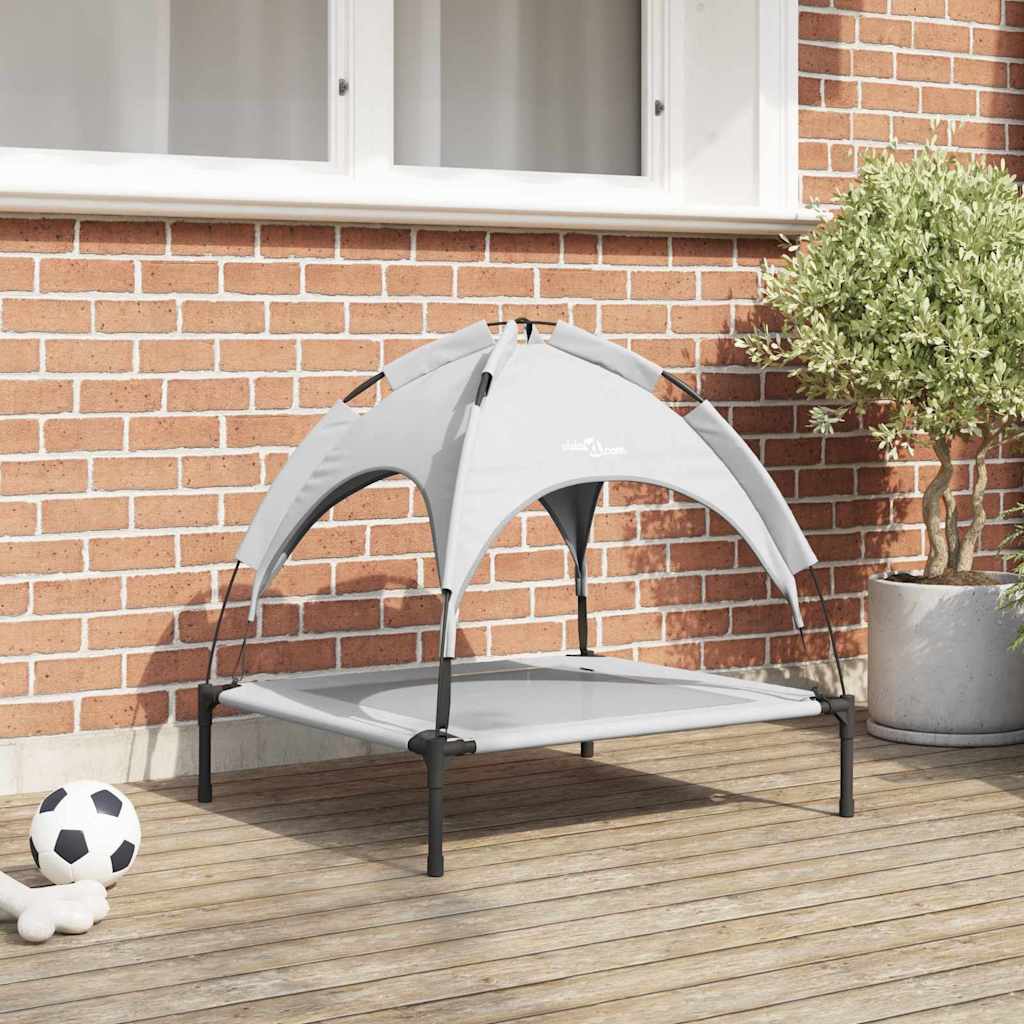 Vidaxl hondenbed zilvergrijs 71 x 64 x 71 cm staal