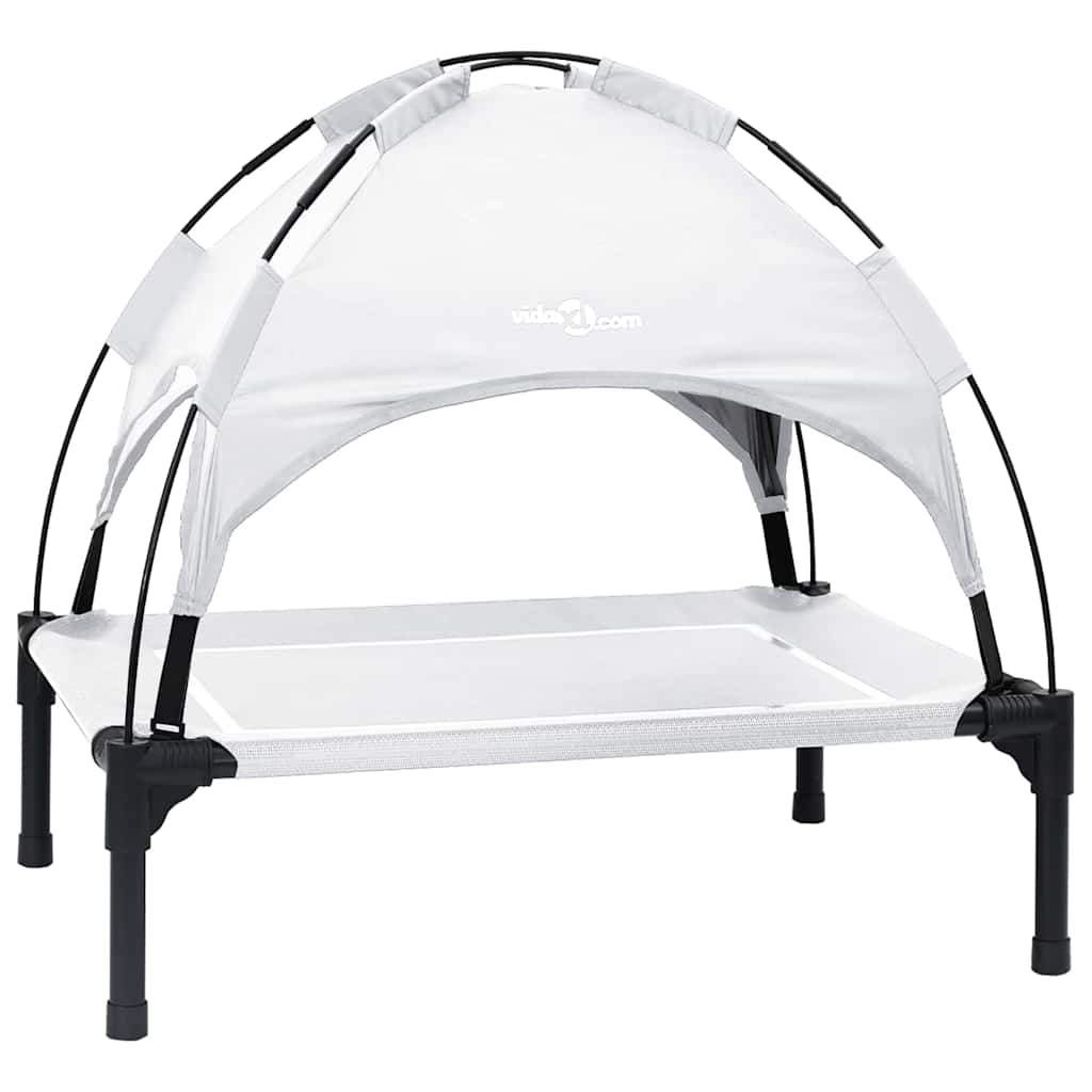 Vidaxl hondenbed zilvergrijs 71 x 64 x 71 cm staal