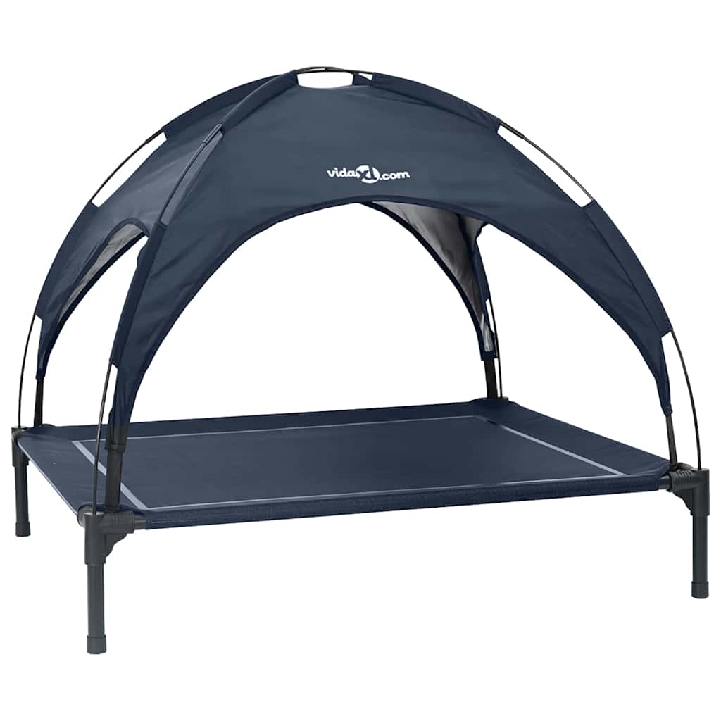 Vidaxl hondenbed marineblauw 104 x 86 x 84,5 cm staal