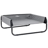 Vidaxl hondenbed lichtgrijs 70 x 70 x 28,5 cm staal
