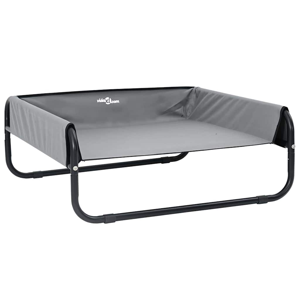 Vidaxl hondenbed lichtgrijs 75 x 75 x 30 cm staal