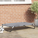 Vidaxl hondenbed lichtgrijs 90 x 55 x 18 cm staal