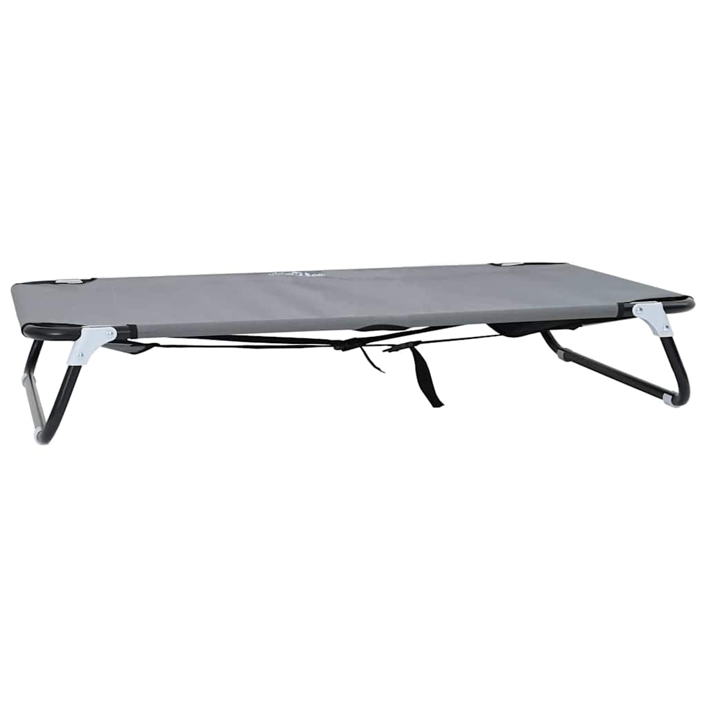 Vidaxl hondenbed lichtgrijs 90 x 55 x 18 cm staal