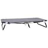 Vidaxl hondenbed lichtgrijs 105 x 65 x 18 cm staal