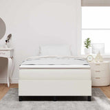 Vidaxl platform bedframe crème 120 x 190 cm katoen stof