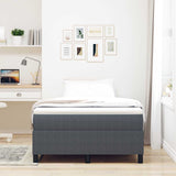 Vidaxl platform bedframe donkergrijs 120 x 200 cm katoen stof