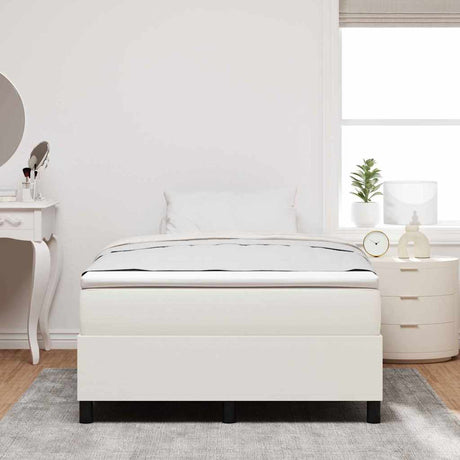 Vidaxl platform bedframe crème 120 x 200 cm katoen stof