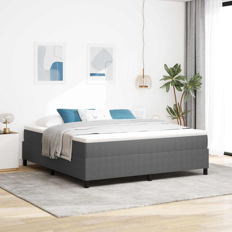 Vidaxl platform bedframe lichtgrijs 180 x 200 cm katoen stof