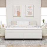 Vidaxl platform bedframe crème 180 x 200 cm katoen stof