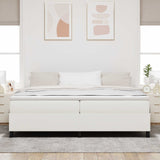 Vidaxl platform bedframe crème 200 x 200 cm katoen stof