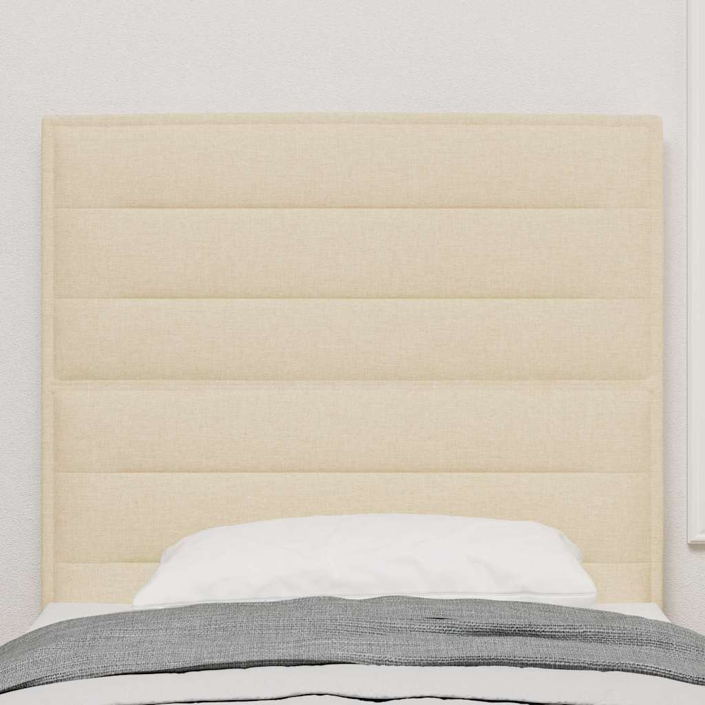 Vidaxl hoofdbord crème stof
