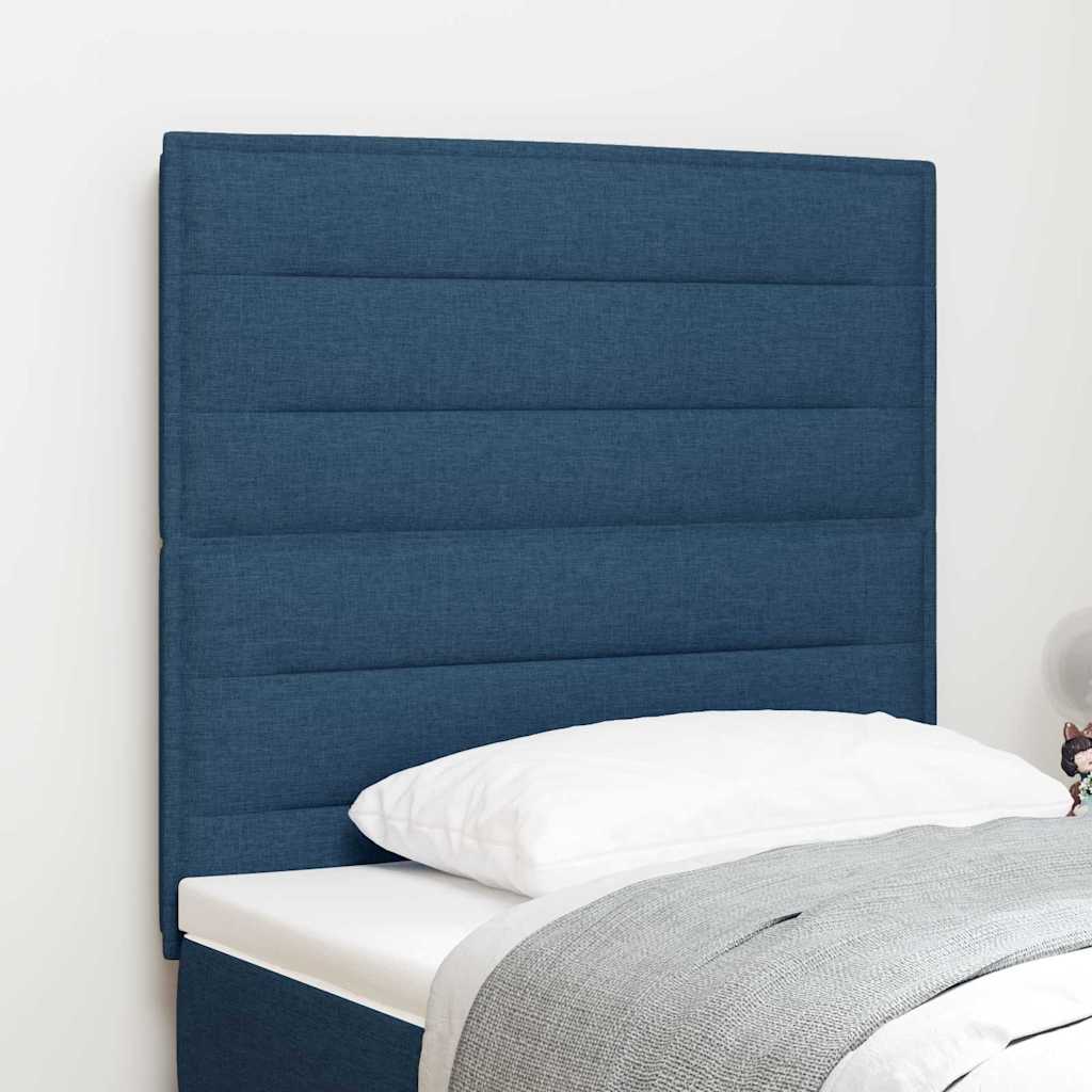 Vidaxl hoofdbord blauw stof