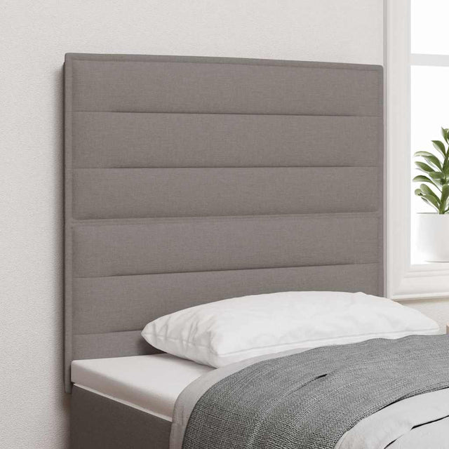 Vidaxl hoofdbord taupe stof