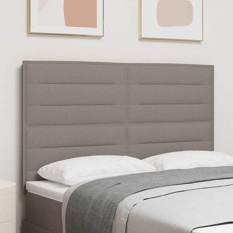 Vidaxl hoofdbord taupe stof