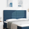 Vidaxl hoofdbord blauw stof