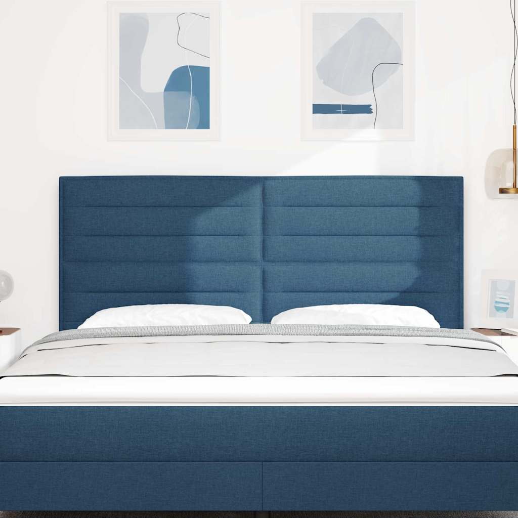 Vidaxl hoofdbord blauw stof