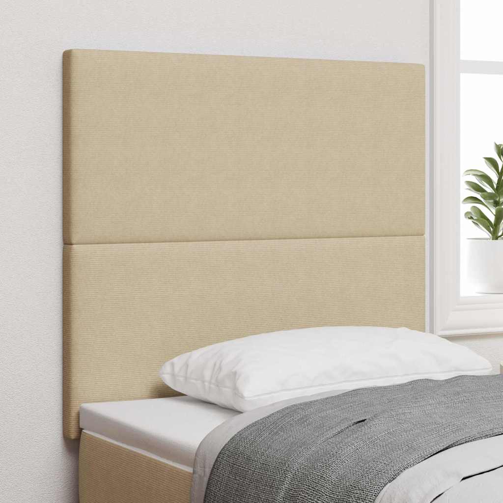 Vidaxl hoofdbord lichtgroen grijs 80 cm katoen stof