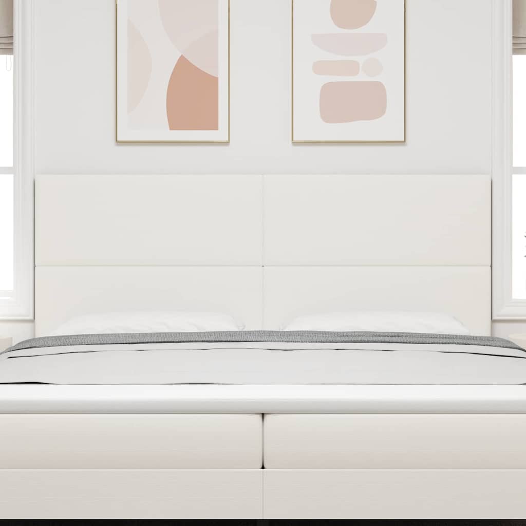 Vidaxl hoofdbord crème 200 cm katoen stof