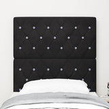 Vidaxl hoofdbord zwart 80 cm fluweel