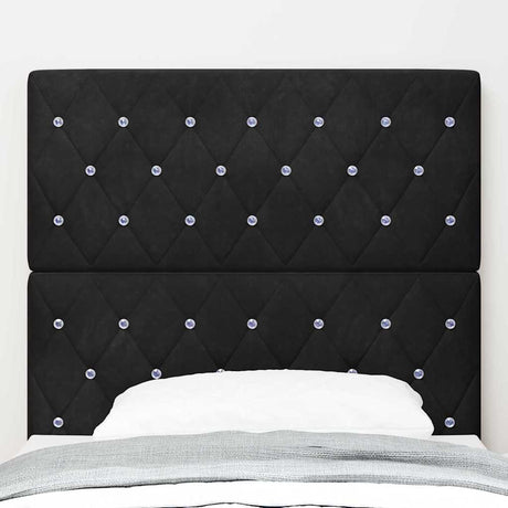 Vidaxl hoofdbord zwart 90 cm fluweel