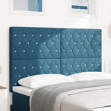 Vidaxl hoofdbord donkerblauw 144 cm fluweel
