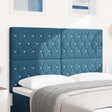Vidaxl hoofdbord donkerblauw 160 cm fluweel