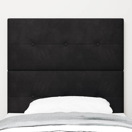 Vidaxl hoofdbord zwart 80 cm fluweel