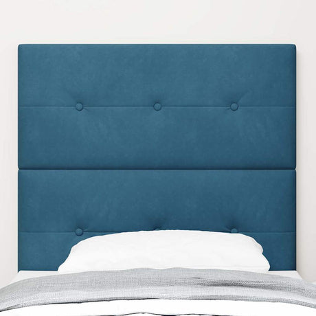 Vidaxl hoofdbord donkerblauw 90 cm fluweel