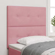 Vidaxl hoofdbord roze 90 cm fluweel
