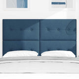 Vidaxl in hoogte verstelbaar hoofdbord blauw 144 cm stof