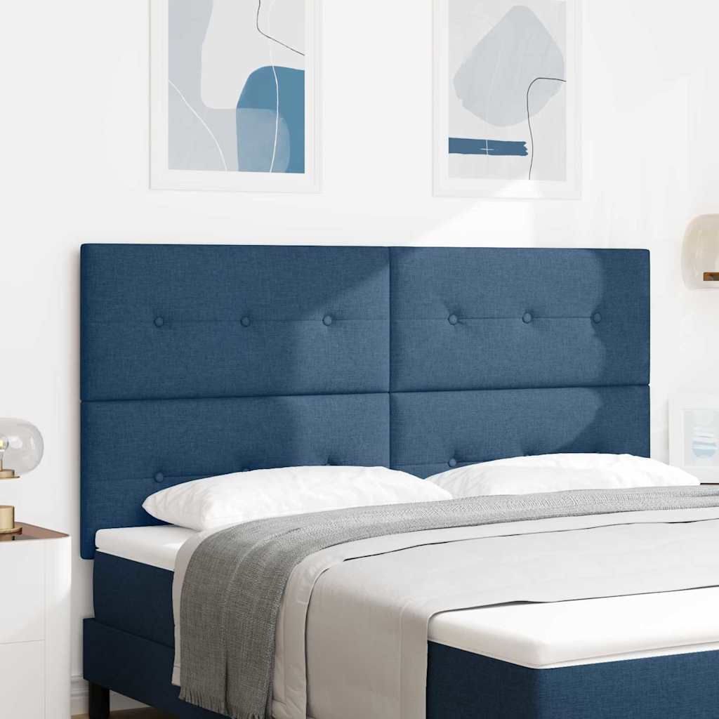 Vidaxl in hoogte verstelbaar hoofdbord blauw 180 cm stof