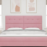 Vidaxl hoofdbord roze 180 cm fluweel