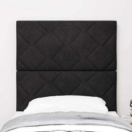 Vidaxl hoofdbord zwart 80 cm fluweel