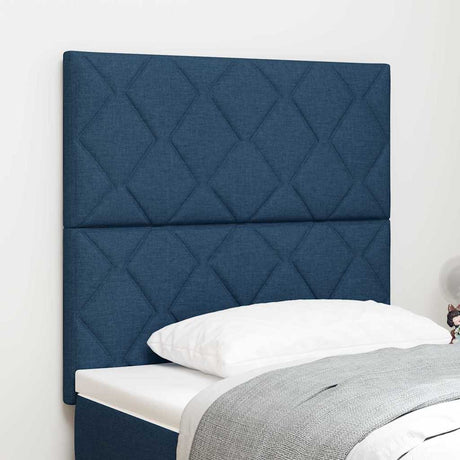 Vidaxl hoofdbord blauw stof