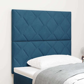 Vidaxl hoofdbord donkerblauw 100 cm fluweel