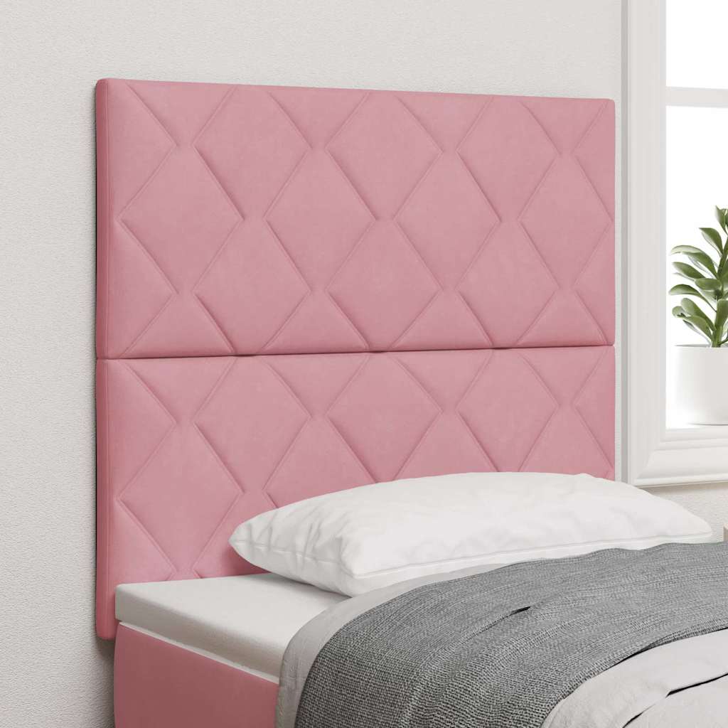 Vidaxl hoofdbord roze 100 cm fluweel