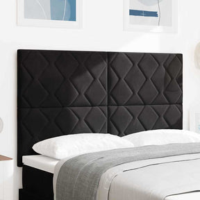 Vidaxl hoofdbord zwart 144 cm fluweel