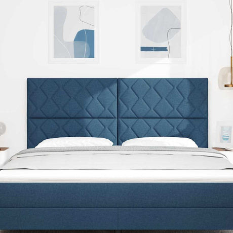 Vidaxl hoofdbord donkerblauw 180 cm stof