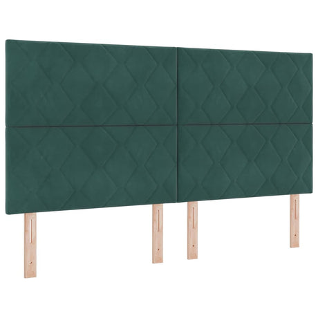 Vidaxl hoofdbord donkergroen 180 cm fluweel