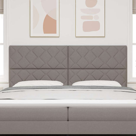 Vidaxl hoofdbord taupe stof