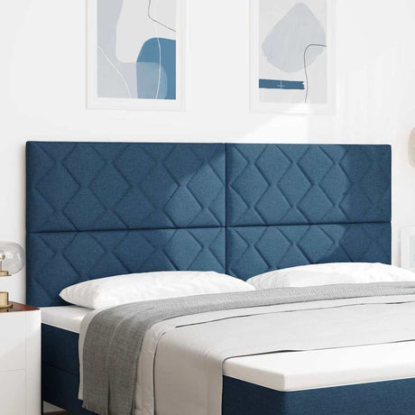 Vidaxl hoofdbord blauw stof