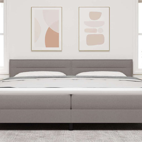 Vidaxl led hoofdbord taupe stof