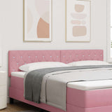 Vidaxl led hoofdbord met led-stripverlichting roze 180 cm fluweel