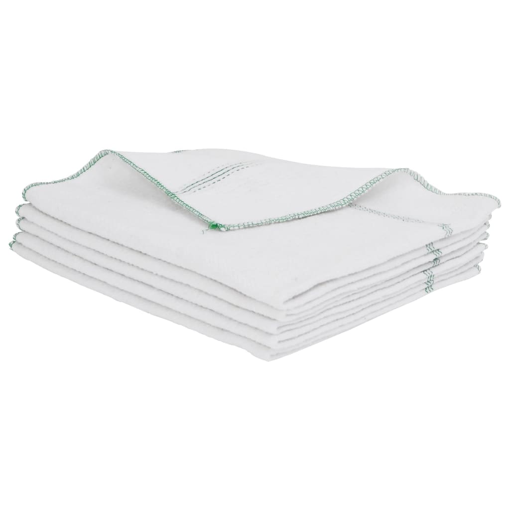 Vidaxl Nettoyage Totons 10 Sted 50x60 cm blancs et vert