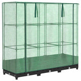 Vidaxl verhoogde plantenbak met kashoes rotanlook 120x40x123 cm