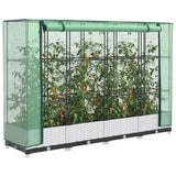 Vidaxl plantenbak verhoogd met kashoes 160x40x123 cm rattanlook