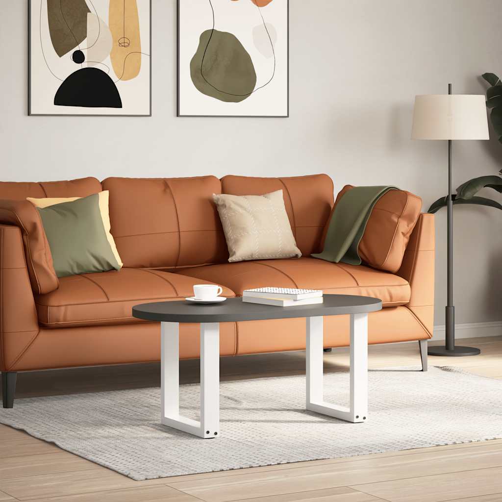 Vidaxl salontafelpoten 2 st u-vormig 28x(42-43) cm staal wit