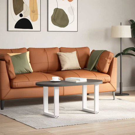 Vidaxl salontafelpoten 2 st u-vormig 38x(42-43) cm staal wit