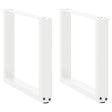 Vidaxl salontafelpoten 2 st u-vormig 50x(42-43) cm staal wit